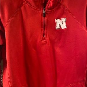 Adidas Nebraska Women’s Quarter Zip - With pockets!